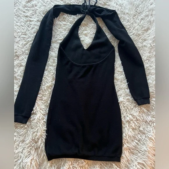 Lioness Black Halter Knit Dress - Picture 4 of 6
